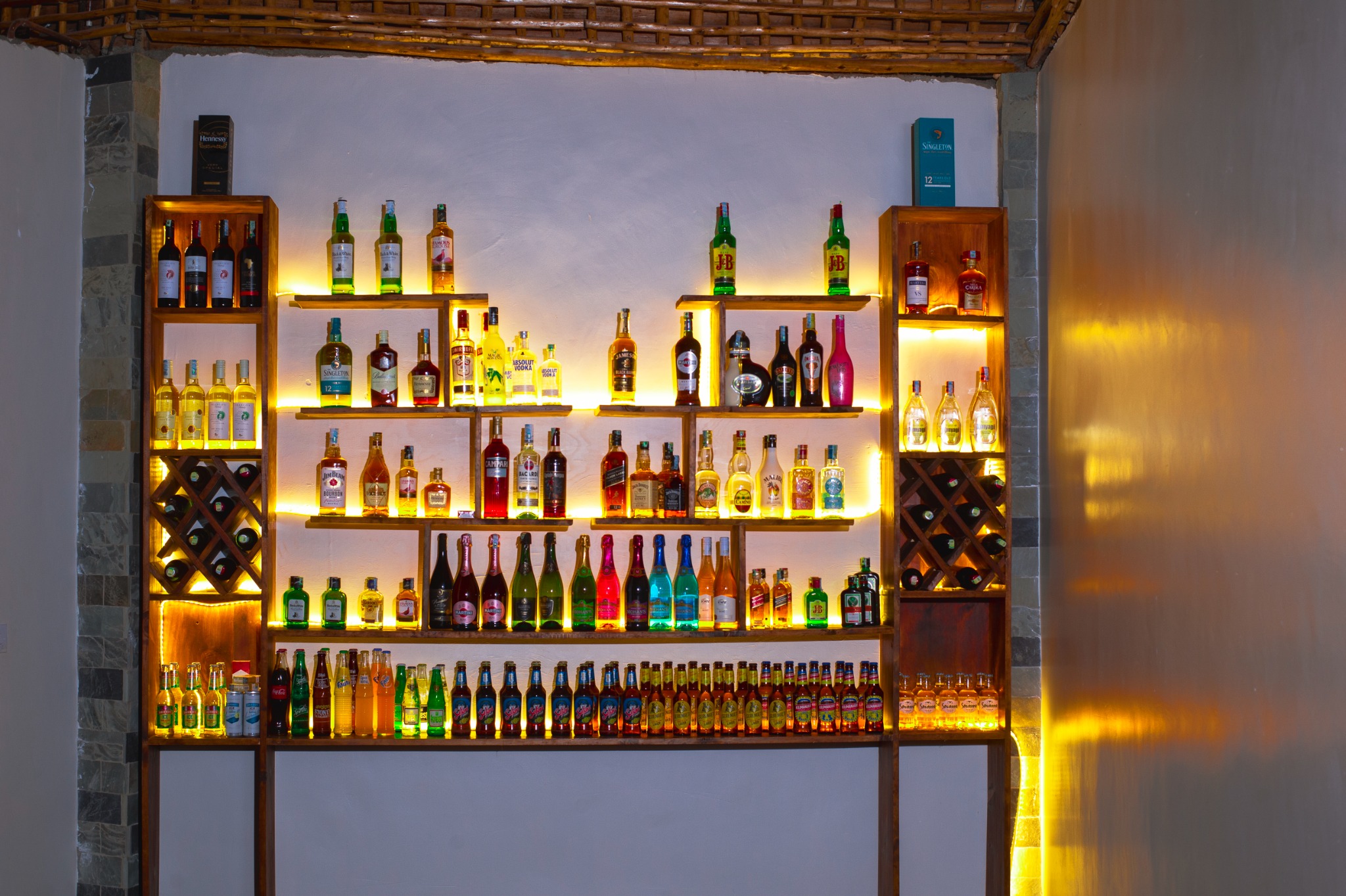 Kutana Lodge bar and drinks selection