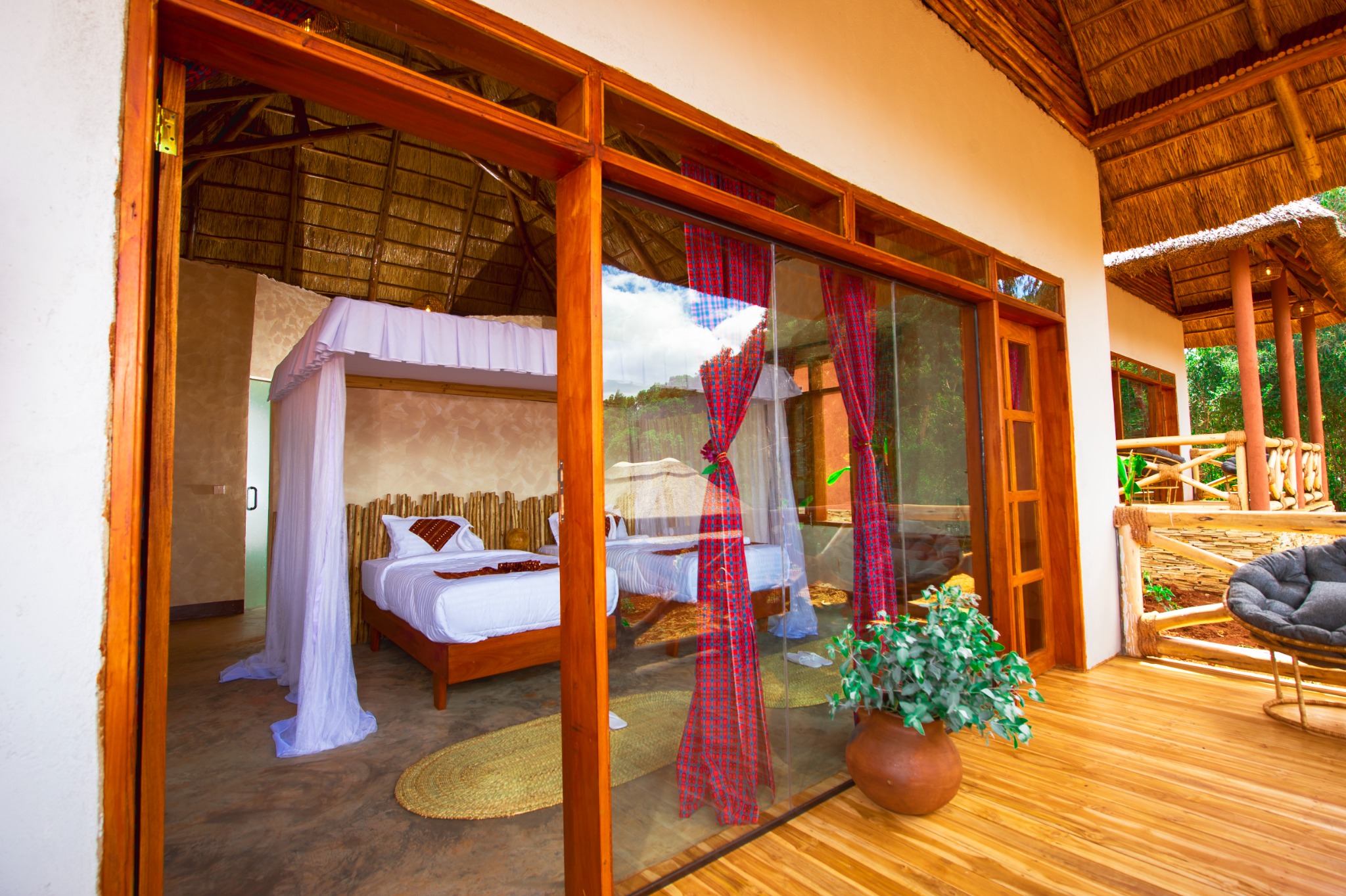 Kutana Family Suite opening onto a private deck